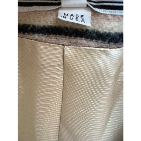 Vintage Maurizio Ramani Aztec Indian Blanket Blazer Jacket Large 80s Pastel - Picture 3 of 4